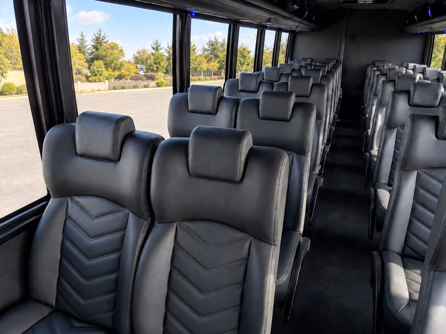 15 passenger minibus interior