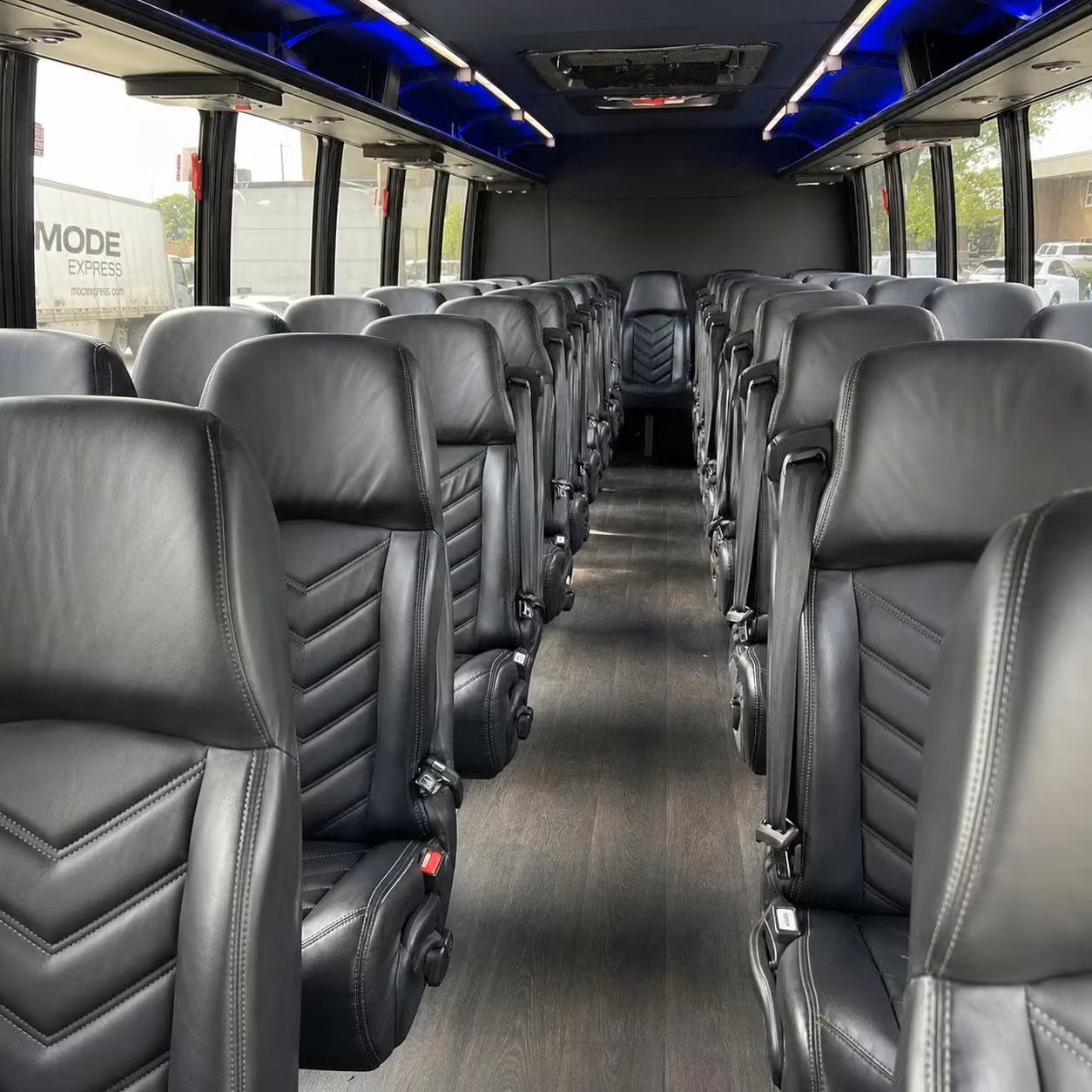 25 passenger minibus interior