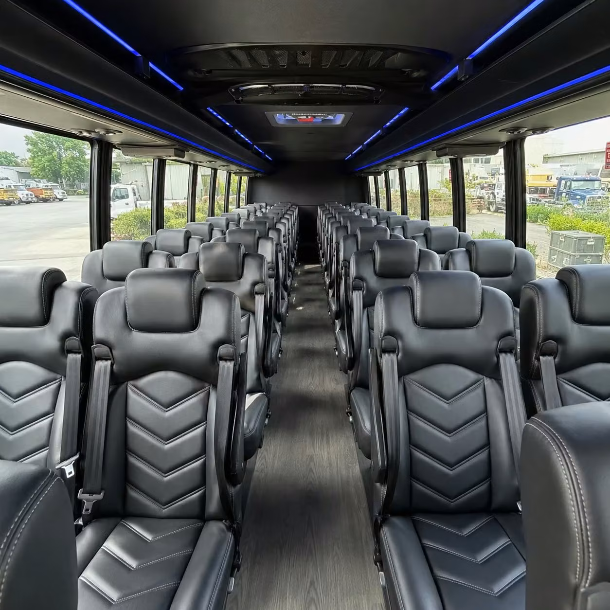 28 passenger minibus interior