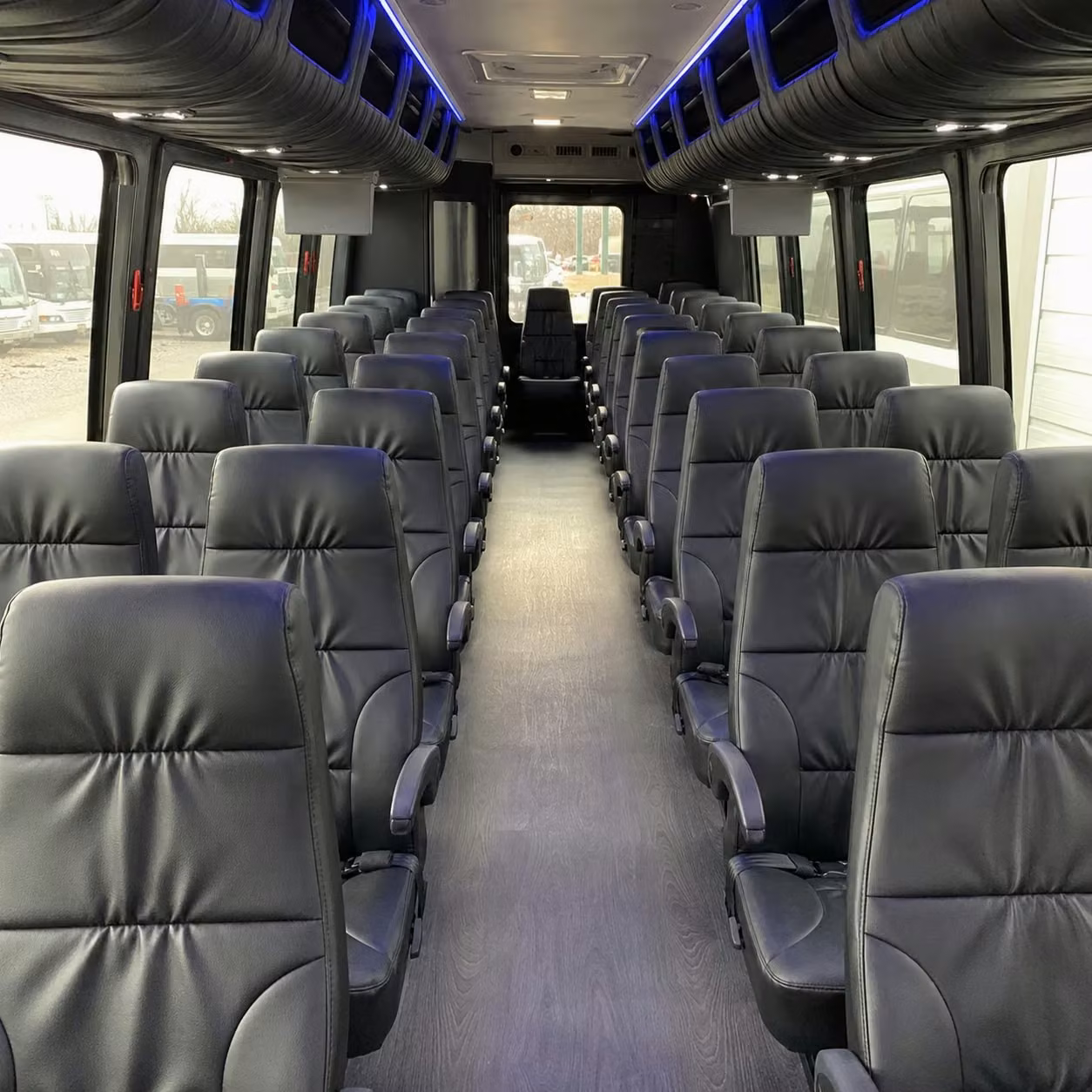 35 passenger minibus inside