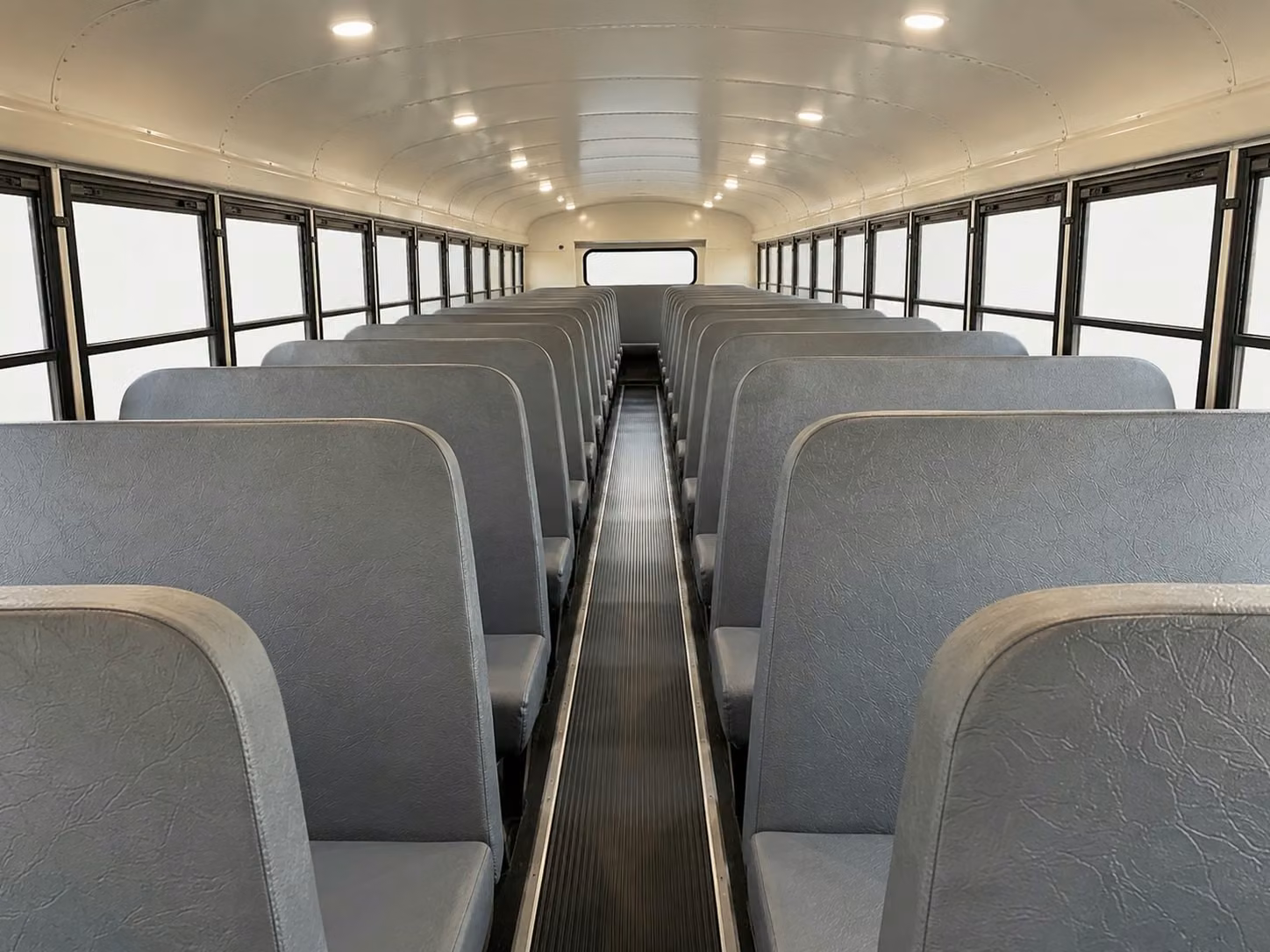 school bus inside